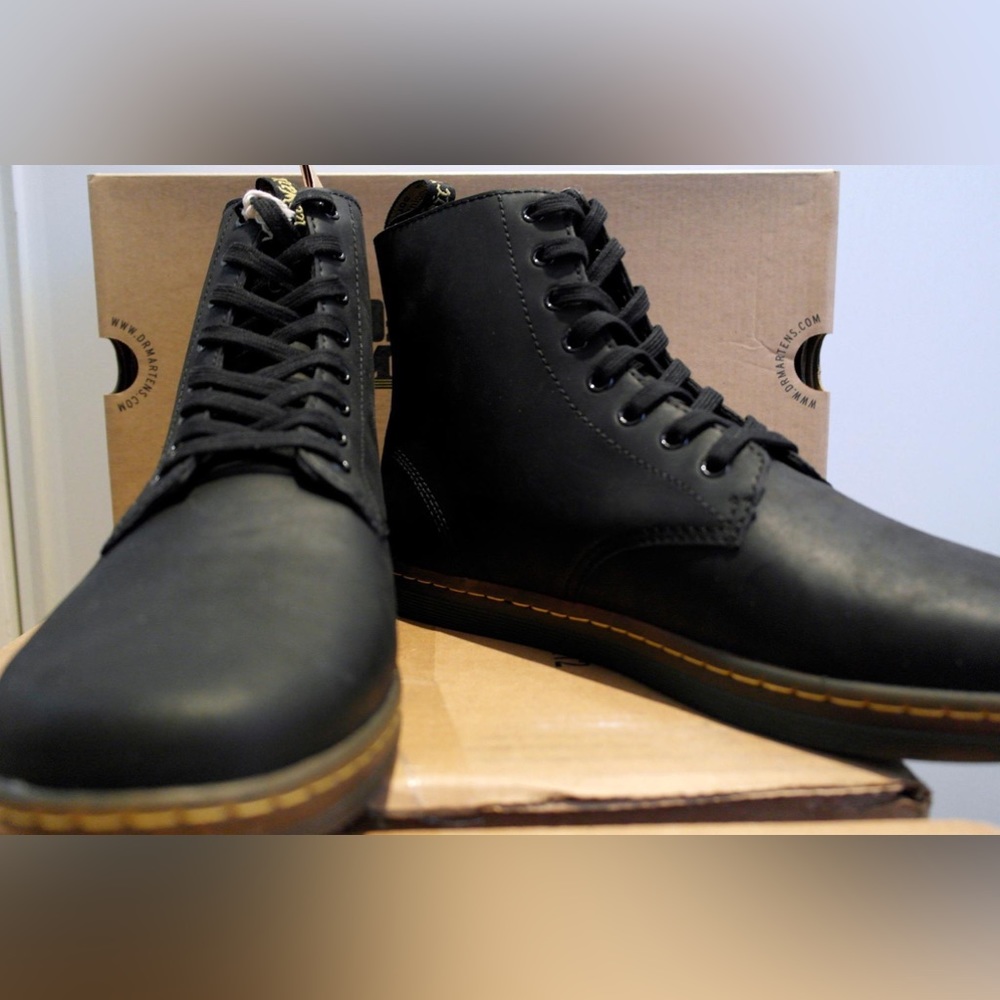Like Brand New Dr.Martens Tobias Greasy Lamper Leather boots Mens Size 12